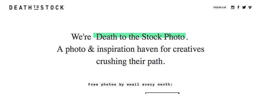 Death to the stock photo